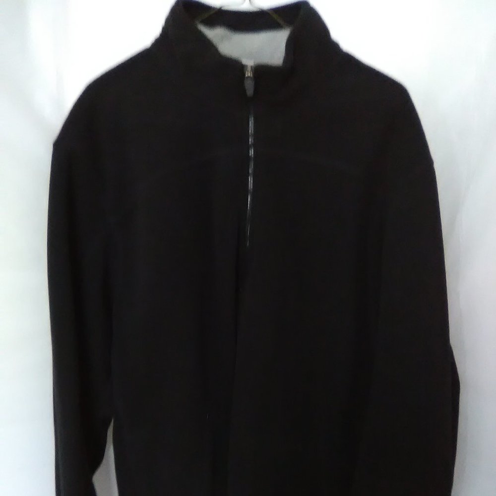 Athletic Works Men's Fleece Quarter Zip Pullover Color Black Size Large